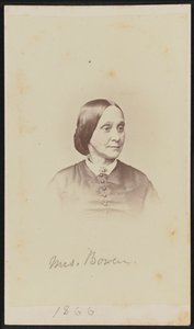 Ritratto carte-de-visite di Mrs. Bowen, 1866