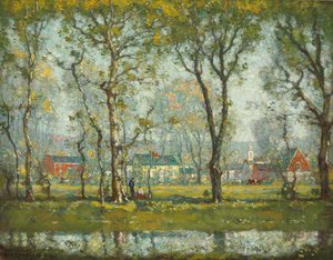 Villaggio del New England da Henry Ward Ranger