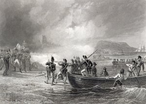 Tentativo della flotta francese di sbarcare a Bantry Bay, Cork nel 1796 da Henry Warren