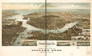 Panorama di Norfolk e dintorni 1892