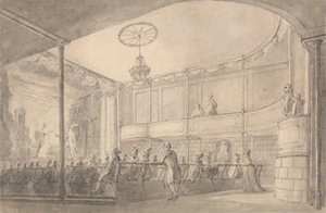 Interno del Teatro della Casa di Brandeburgo, Hammersmith da Henry Wigstead