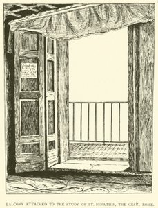 Balcone annesso allo studio di Sant