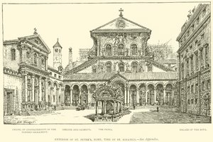 Esterno di San Pietro, Roma, tempo di Sant