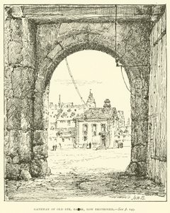Porta della Vecchia Ste Barbe, ora distrutta da Henry William Brewer
