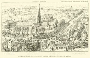Old Broad Street e Austin Friars, Londra, tempo di Sant
