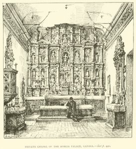Cappella Privata del Palazzo Borgia, Gandia da Henry William Brewer