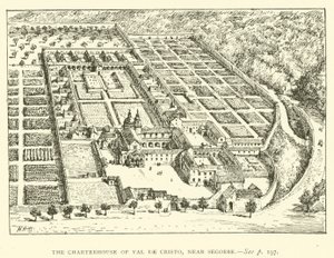 La Certosa di Val de Cristo, vicino a Segorbe (incisione) da Henry William Brewer
