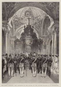 Il matrimonio dello zar, la cerimonia nella cappella del Palazzo d