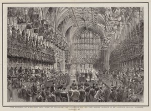 Il funerale di SAR il defunto Duca di Clarence e Avondale, KG, KP, il servizio funebre nella Cappella di San Giorgio, Windsor, 20 gennaio da Henry William Brewer