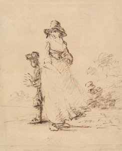 Un ragazzo e una ragazza di campagna