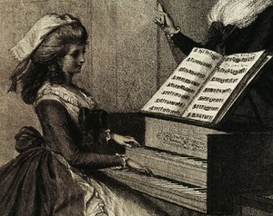 La lezione di musica da Henry William Bunbury