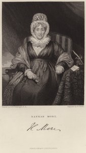 Ritratto di Hannah More da Henry William Pickersgill