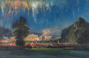Souvenir della festa a Bourne End, New York Lodge, Buckinghamshire, 1 agosto 1908 da Henry William Woolls