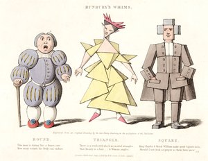 Cerchio, Triangolo e Quadrato, da Bunburys Whims, 1828