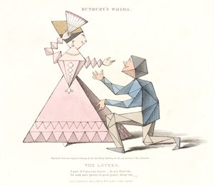 Gli Amanti, da Bunburys Whims, 1828 da Henry William after Bunbury