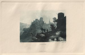 Das Malerische und Romantische Rheinland: Niedeggen, 1928 da Henry Winkles