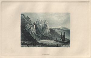 Das Malerische und Romantische Rheinland: Rheingrafenstein, 1928 da Henry Winkles