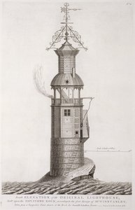 Faro di Edystone inciso da Henry Roberts, 1761 da Henry Winstanley