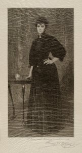 Una signora in nero da Henry Wolf