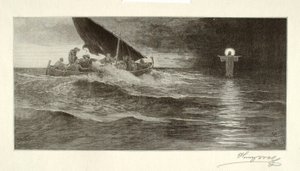 Cristo che cammina sul mare da Henry Wolf