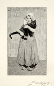 Ragazza con gatto