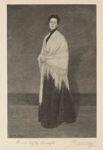 Signora con scialle da Henry Wolf