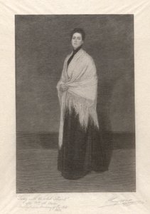 Signora con lo scialle bianco da Henry Wolf