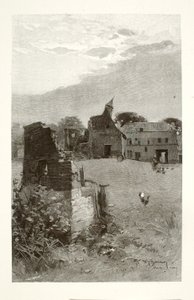Le rovine di Hougomont da Henry Wolf