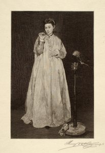 La donna con il pappagallo da Henry Wolf
