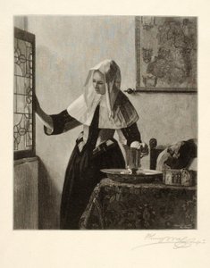 Giovane donna alla finestra
