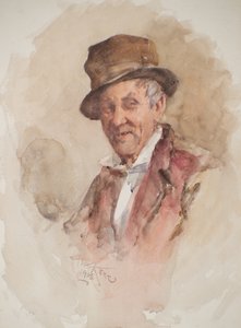 Ritratto di un Uomo con Cappello a Cilindro