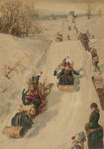 Slittino, di L. Prang e Co., 1886