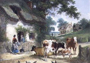 La Vecchia Fattoria, c.1841 da Henry and Charles (attr.to) Shayer
