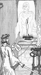 Spiritismo: Evocazione degli spiriti Disegno di Henry de Malvost da 