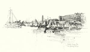 Adelphi Terrace, Londra da Herbert (after) Railton
