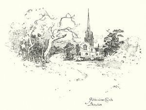 Chiesa di Ashbourne, Derbyshire da Herbert (after) Railton