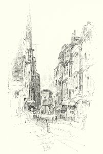 Butcher Row, Londra da Herbert (after) Railton