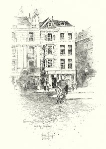 Crown and Anchor, gestito da Thomas Simpkin, The Strand, Londra da Herbert (after) Railton