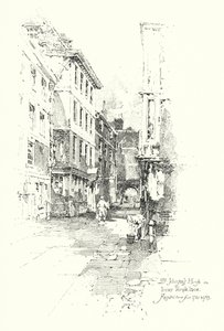 Casa del Dr Johnson, Inner Temple Lane, vi risiedette dal 1760 al 1765