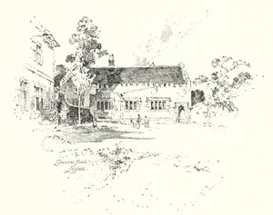 Scuola di grammatica, Lichfield, dove il Dr Johnson andò a scuola da Herbert (after) Railton