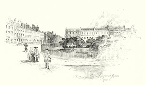 Grosvenor Square, Londra da Herbert (after) Railton
