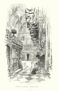Cappella di Enrico VII, vista verso ovest da Herbert (after) Railton