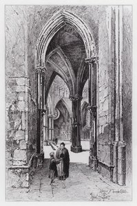 Interno della Temple Church da Herbert (after) Railton