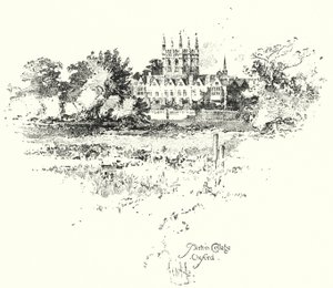 Merton College, Oxford da Herbert (after) Railton