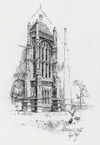Finestra Oriel nella Sala da Herbert (after) Railton