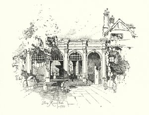 Pump Room, Bath, nel 1739 da Herbert (after) Railton