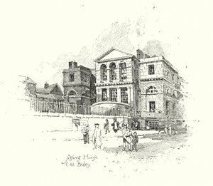 Sessions House, Old Bailey, Londra da Herbert (after) Railton