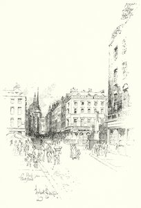 Cattedrale di St Paul, da Fleet Street, Londra da Herbert (after) Railton