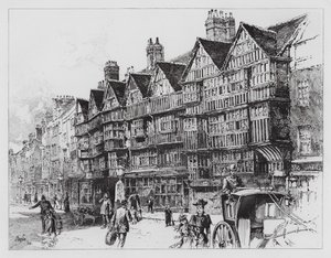 Staple Inn (incisione) da Herbert (after) Railton