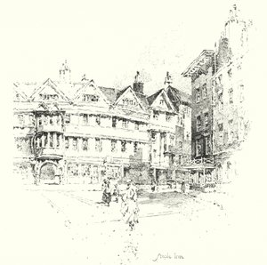 Staple Inn, Londra da Herbert (after) Railton